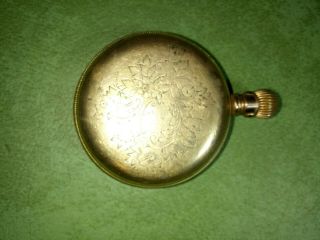 Vintage Antique Engraved Elgin Pocket Watch Safety Pinion PARTS/ REPAIR.  99NR 4