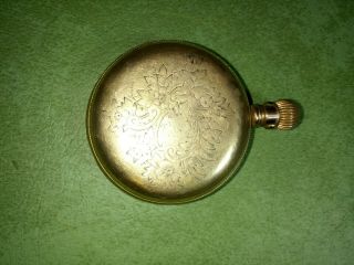 Vintage Antique Engraved Elgin Pocket Watch Safety Pinion PARTS/ REPAIR.  99NR 5