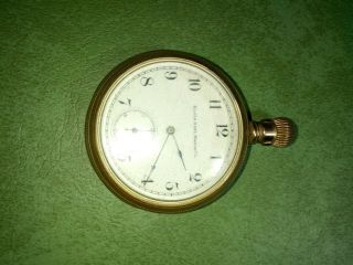 Vintage Antique Engraved Elgin Pocket Watch Safety Pinion PARTS/ REPAIR.  99NR 7