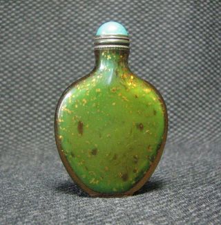 Tradition Chinese Glass Tablets Design Snuff Bottle//。。。///////////