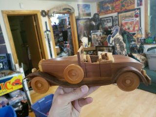 Vintage Brewster Coachworks American Crafted Wooden Car