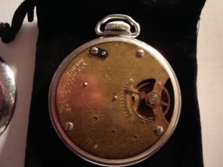 1947 16S Pocket Watch Rev.  Martin Luther King Theme Dial & Case Runs Well. 8