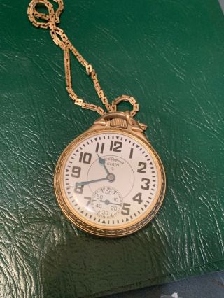 Vintage Elgin Pocket Watch W/Fob 2