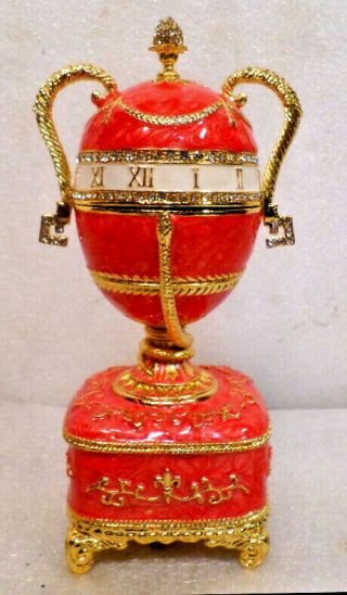 Faberge Egg With Mechanical Music Box - - Gorgeous Piece