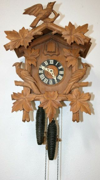 Vintage Germany Black Forest Cuckoo Clock