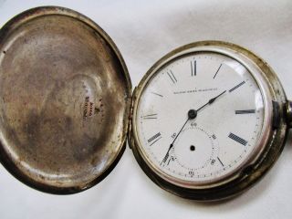 19th Century Elgin Closed Face Pocket Watch - Dueber Coin Silver Hunters Case - Nr