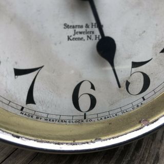 Antique Early 1900 ' s Westclox Big Ben Peg Leg Alarm Clock Made In USA 3