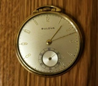 Vintage Bulova Watch Pocket Watch