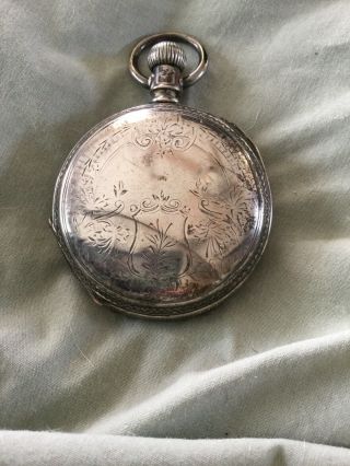 Elgin 1888 Pendant Wind Lever Set Hunter Case Pocket Watch