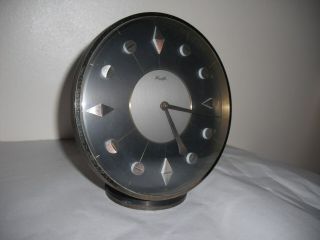 Vintage Retro Art Deco Kienzle Germany 8 Day Clock Heinrich Moller Bauhaus Style
