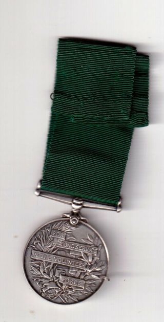 Long Service Volunteer Medal 1262bmbr.  J.  Victor.  I/cum Ld R.  G.  A.  V.