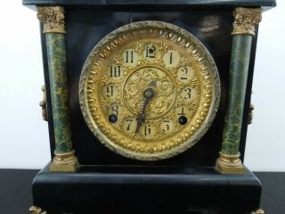 Rare Antique SESSIONS Clock Co.  8 Day 1/2 Hour Strike Cathedral Gong Mantle Clock 2