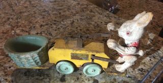 Vintage Prewar Lionel Wind Up Peter Rabbit Train Hand Car Chick Mobile Ca1935