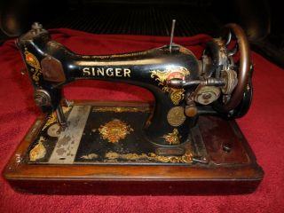 Antique Hand Crank Singer Sewing Machine