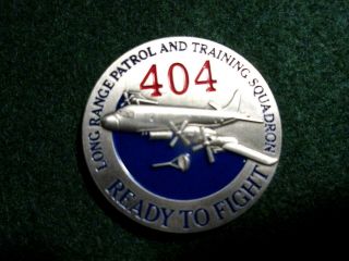 Rcaf 404 Long Rang Patrol And Training Squadron Cp - 140 Aurora Challenge Coin