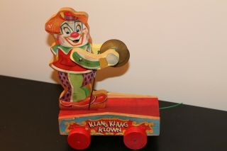 Vintage Klang Klang Klown Wooden Toy 2