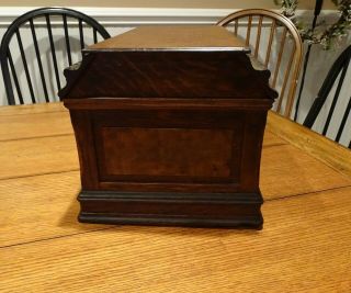 Antique 1894 Willcox & Gibbs Treadle Sewing Machine Oak Bonnet / Coffin top 6
