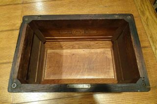Antique 1894 Willcox & Gibbs Treadle Sewing Machine Oak Bonnet / Coffin top 8