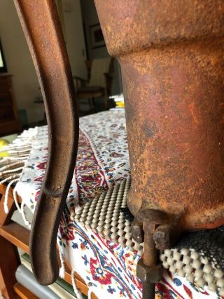 Antique Red Jacket Cast Iron Water Pitcher Hand Pump 16” Tall 6