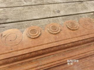 Vintage Oak Carved Pediment Furniture
