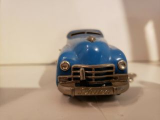 Rare Vintage Blue Schuco Fex 1111 Wind Up Litho Car Tin Toy,  Germany,  France 2