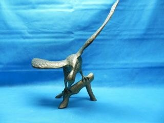 VINTAGE HUGE Brass Bronze EAGLE - FALCON Figurine Sculpture Statue 24 Inches 3