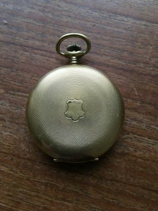 VINTAGE PEDRE 17 JEWEL INCABLOC GOLD POCKET WATCH 3