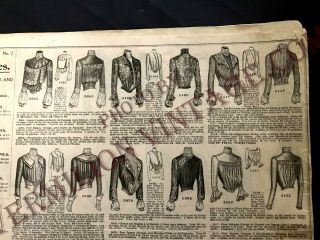 RARE 1901 Summer Metropolitan Fashion AGENTS Counter EDITION for Butterick 3