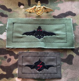 Indonesia Udt/seal Kopaska Combat Diver Badge And Patch And Denjaka Patch