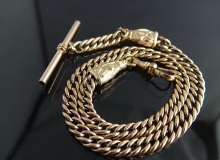 Stunning Antique Gold Filled Pocket Watch Chain Fob /t - Bar/with Head’ Horse