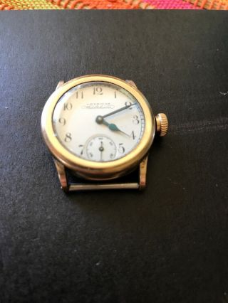 Antique American Waltham Watch Co 10k Gold Filled Case Pocket Wrist Watch 3