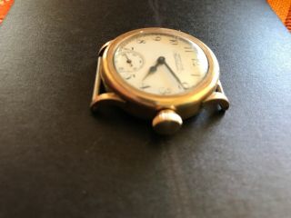 Antique American Waltham Watch Co 10k Gold Filled Case Pocket Wrist Watch 6