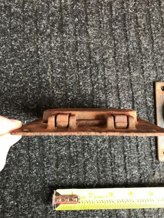 2 Antique Cast Iron Drop Handles Tool Box Trunk Pulls Reclaimed Vintage 8
