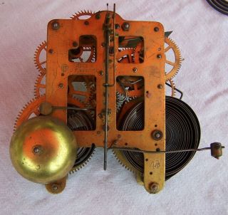 Antique Seth Thomas Clock Movement W/ Bell Strike,  Antique Clock Parts