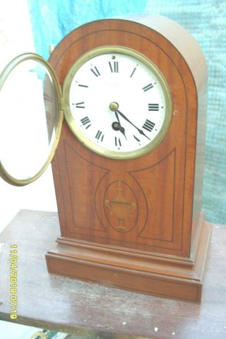 Mantel Clock Mappin And Webb Samuel Marti Movement Time Piece Key Pendulum