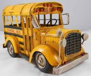 Vintage Looking Yellow School Bus Vehicle Truck Model Buses Bus Drivers Gifts