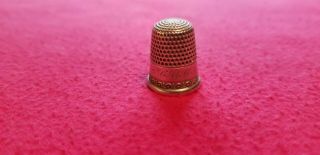 Antique Simon Brothers Sterling Silver Thimble