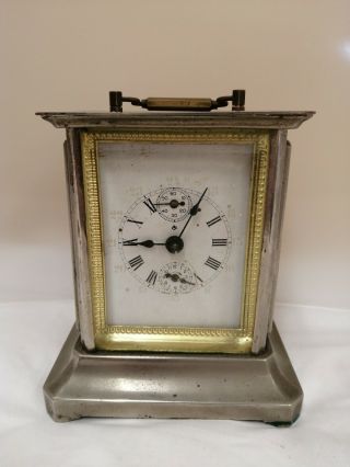 Interesting Mantel Clock - Made In Italy Spares & Repairs (d5)