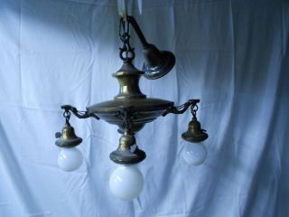 Vtg Lighting Unrestored Antique 1920 