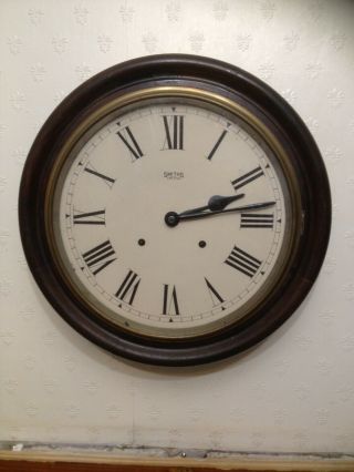 Smiths Enfield Vintage Chiming Wooden Wall Clock