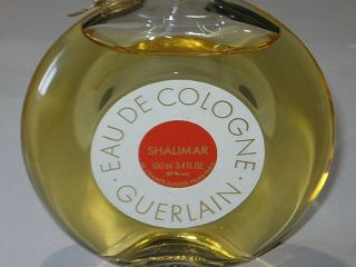 Vintage Guerlain Shalimar Perfume Bottle - Cologne 3 OZ - Open - Full 1983 3