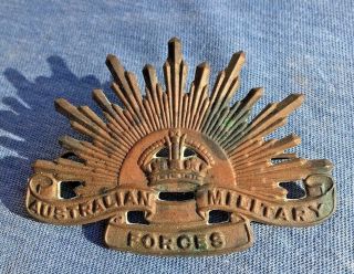Australian Military Forces Rising Sun Badge 1949 - 1954 Pattern