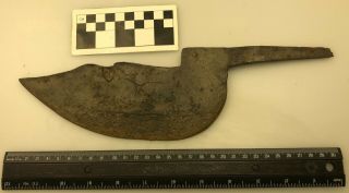 Medieval Artifact Iron Pole Weapon With Makers Mark 15th To 16th Centuries Vv73