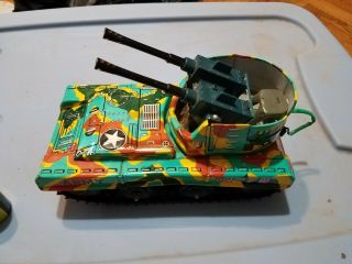 Waco Japan M - 75 Tin Toy Tank - Cosmetic,  Needs Work