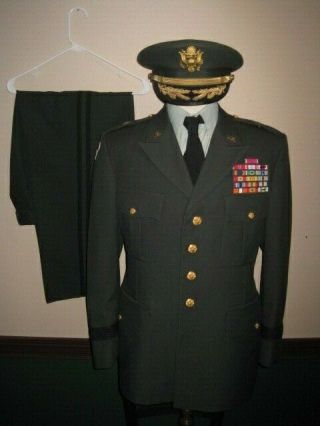 Brigadier General Tunic Uniform And Pants Hat Cap 18th Engineers Large Size 44r