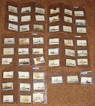Set Of 48 Vintage Battleship Cards