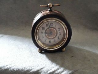 Antique Barrel Wooden Travel Clock