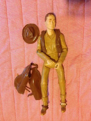 Vintage Marx Toys Johnny West Action Figure W/hat,  Vest,  Chaps