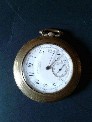 Vintage " Brass " American Waltham Pocket Watch