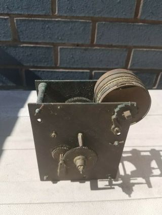 Antique Bell Striking Clock Movement For Restoration.  C1800s